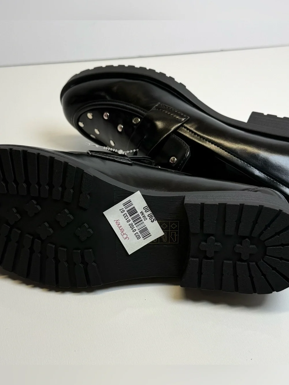 Rebecca Minkoff Diana Womens Flats Penny Loafers Studded 10 Chunky Punk Moc New